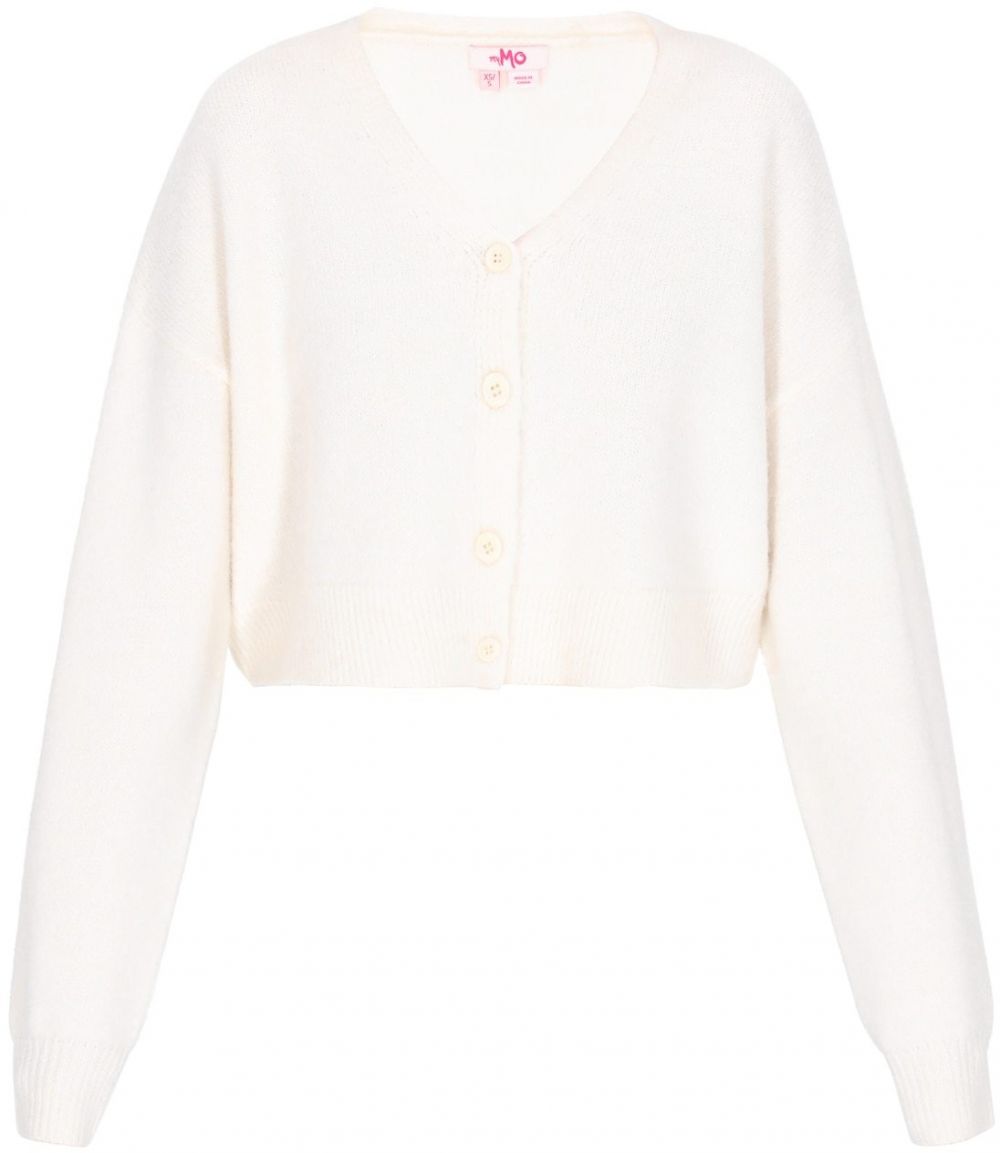 MYMO Kardigán 'Young Fashion'  šedobiela