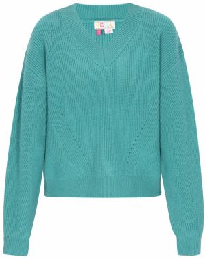 IZIA Sveter 'Boho'  tyrkysová