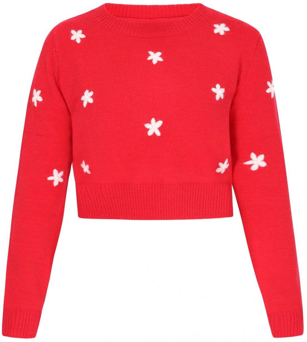 MYMO Sveter  červená / biela