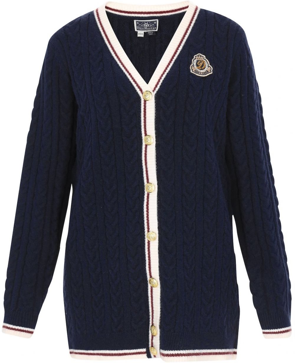 DreiMaster Maritim Kardigán  tmavomodrá / tmavočervená