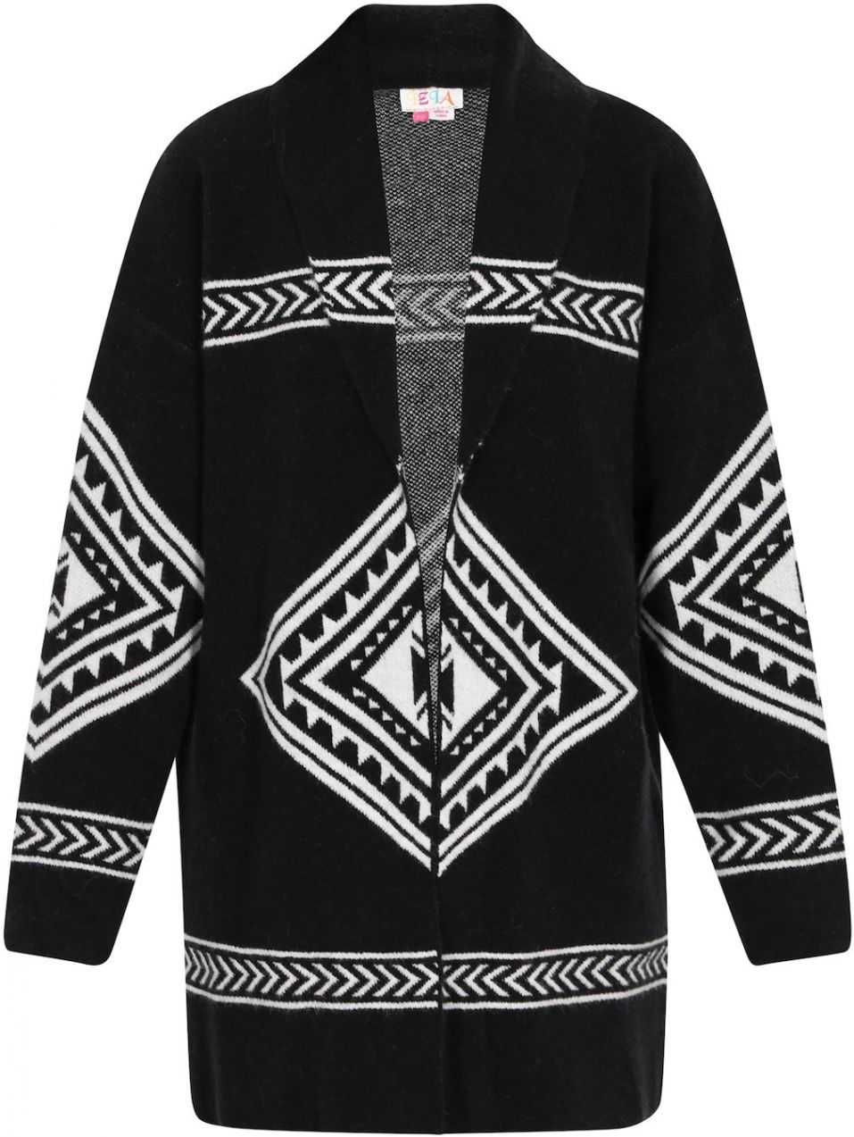 IZIA Kardigán  čierna / biela
