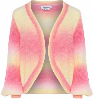Sidona Kardigán  svetložltá / ružová