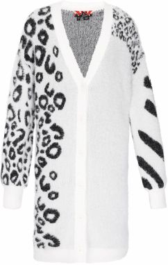 myMo ROCKS Kardigán  čierna / šedobiela