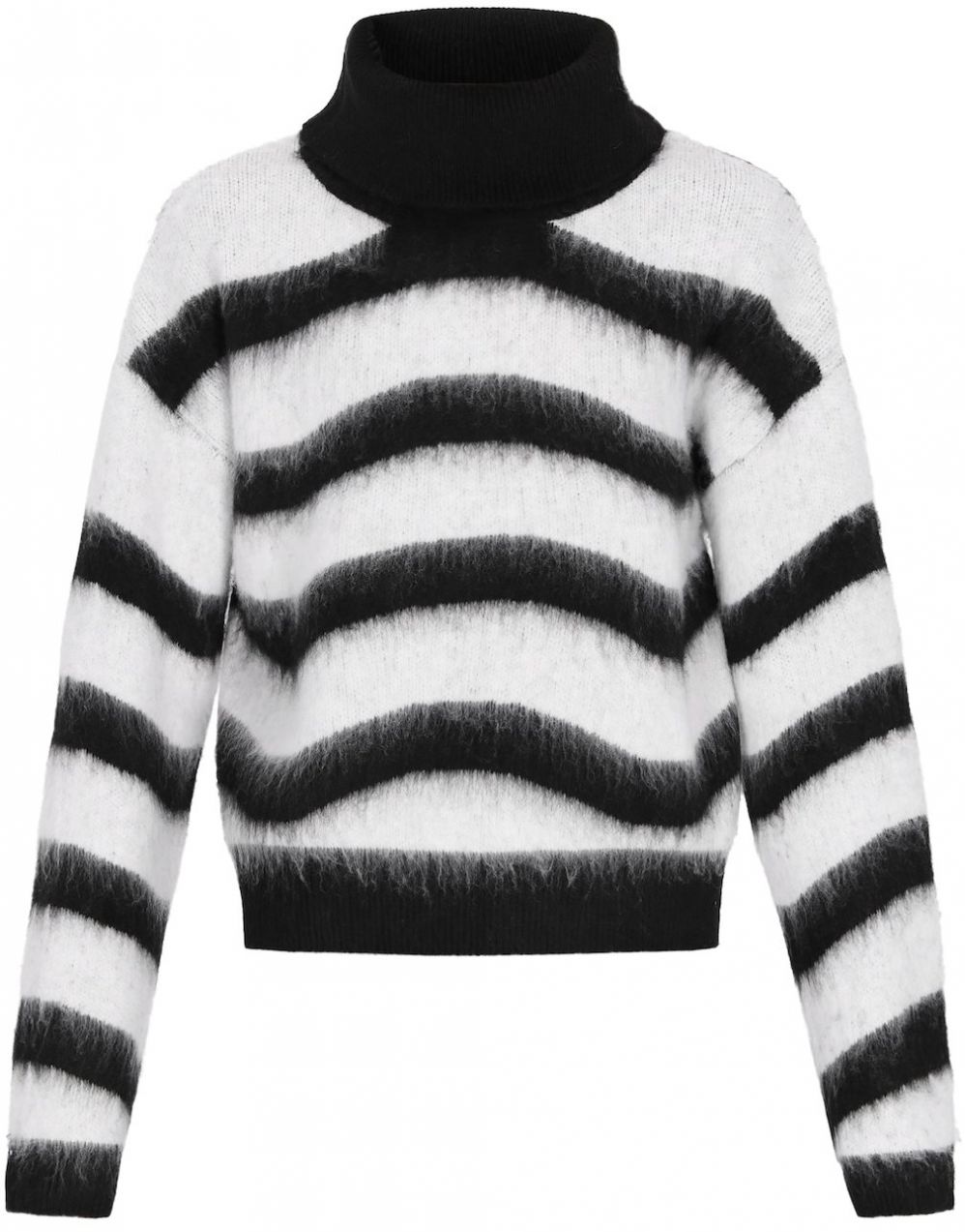 myMo ROCKS Sveter  čierna / biela