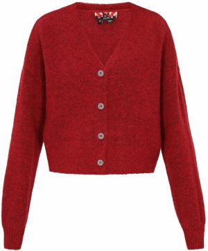 myMo ROCKS Kardigán  tmavočervená