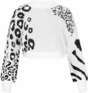 myMo ROCKS Sveter  čierna / šedobiela