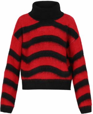 myMo ROCKS Sveter  červená / čierna