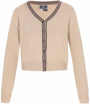 DreiMaster Maritim Kardigán  béžová / čierna / biela