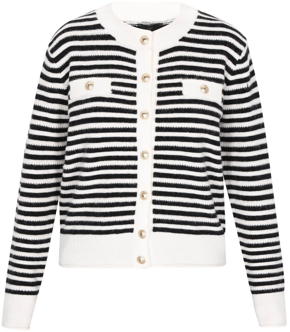 DreiMaster Klassik Kardigán  čierna / biela