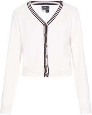 DreiMaster Maritim Kardigán  čierna / šedobiela