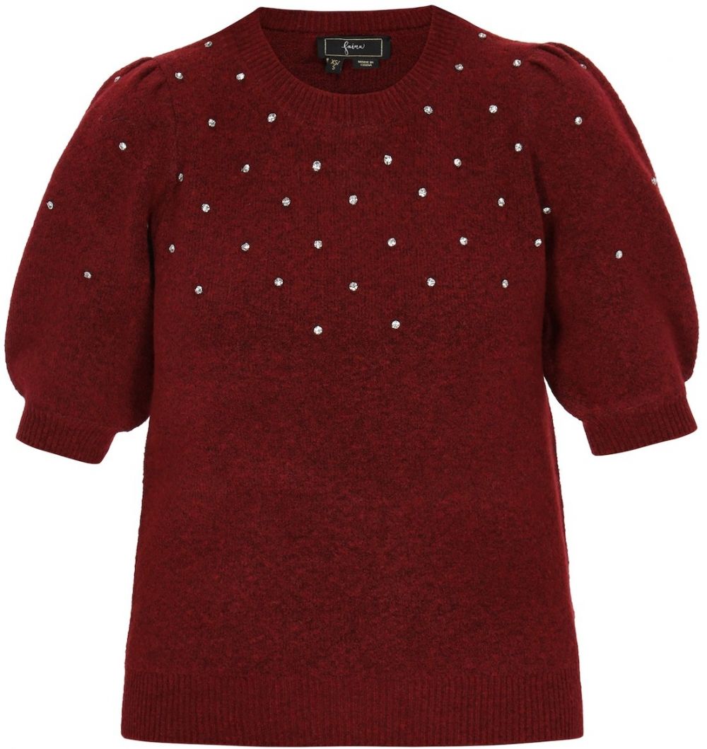 faina Sveter  tmavočervená