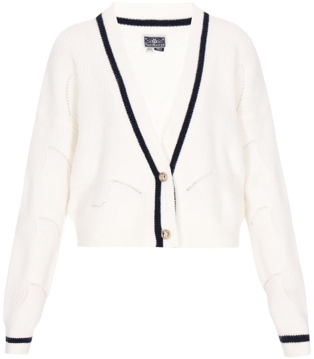 DreiMaster Maritim Kardigán  biela