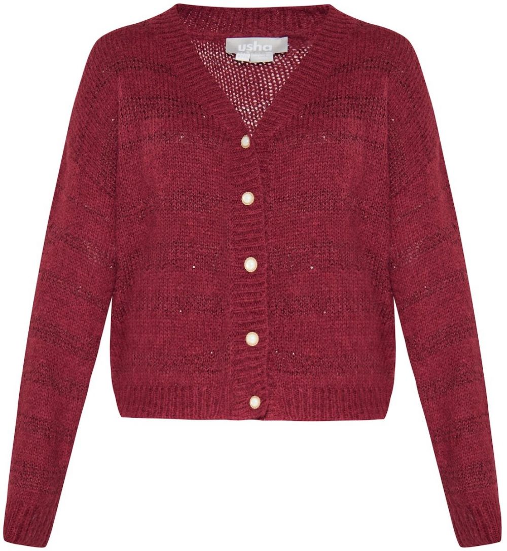 Usha Kardigán  burgundská