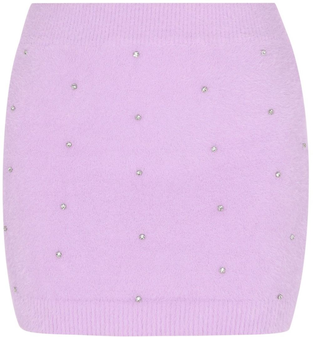 faina Sukňa  fialová / priehľadná