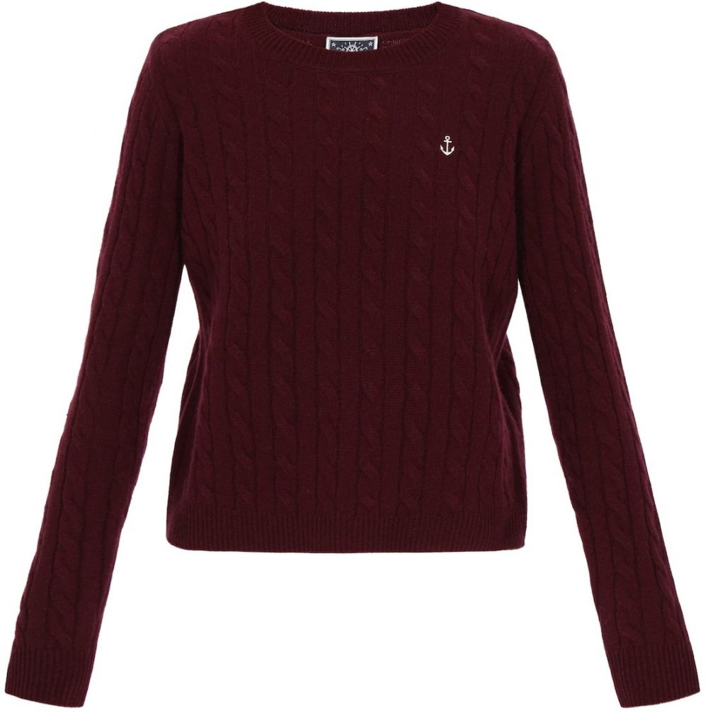 DreiMaster Maritim Sveter  burgundská