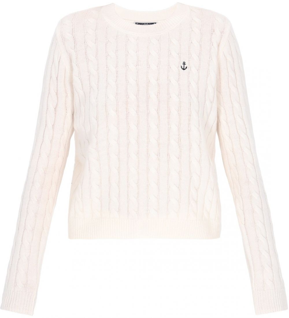 DreiMaster Maritim Sveter  čierna / šedobiela