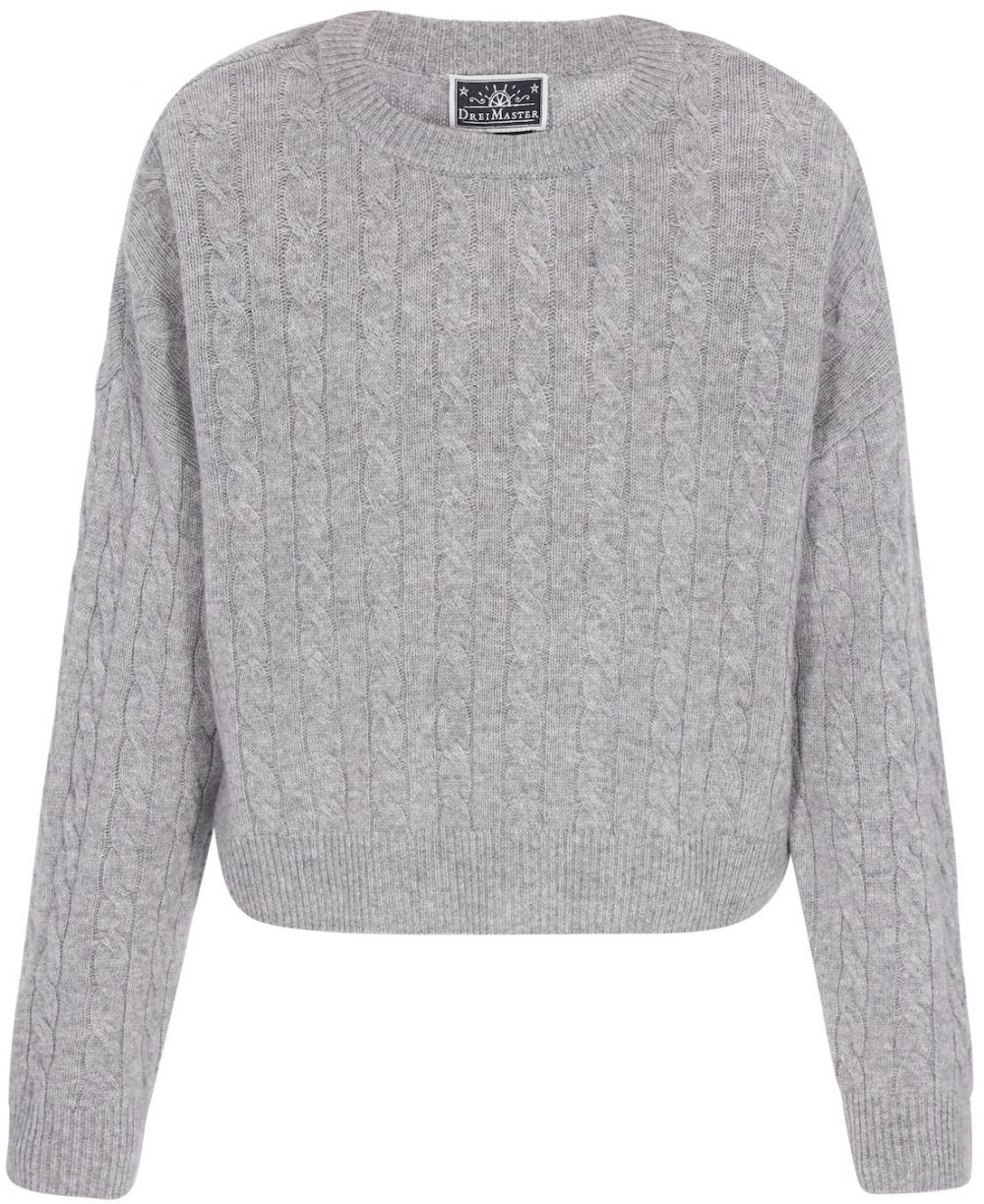 DreiMaster Maritim Sveter  sivá melírovaná