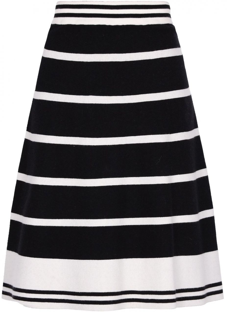 DreiMaster Maritim Sukňa  čierna / biela