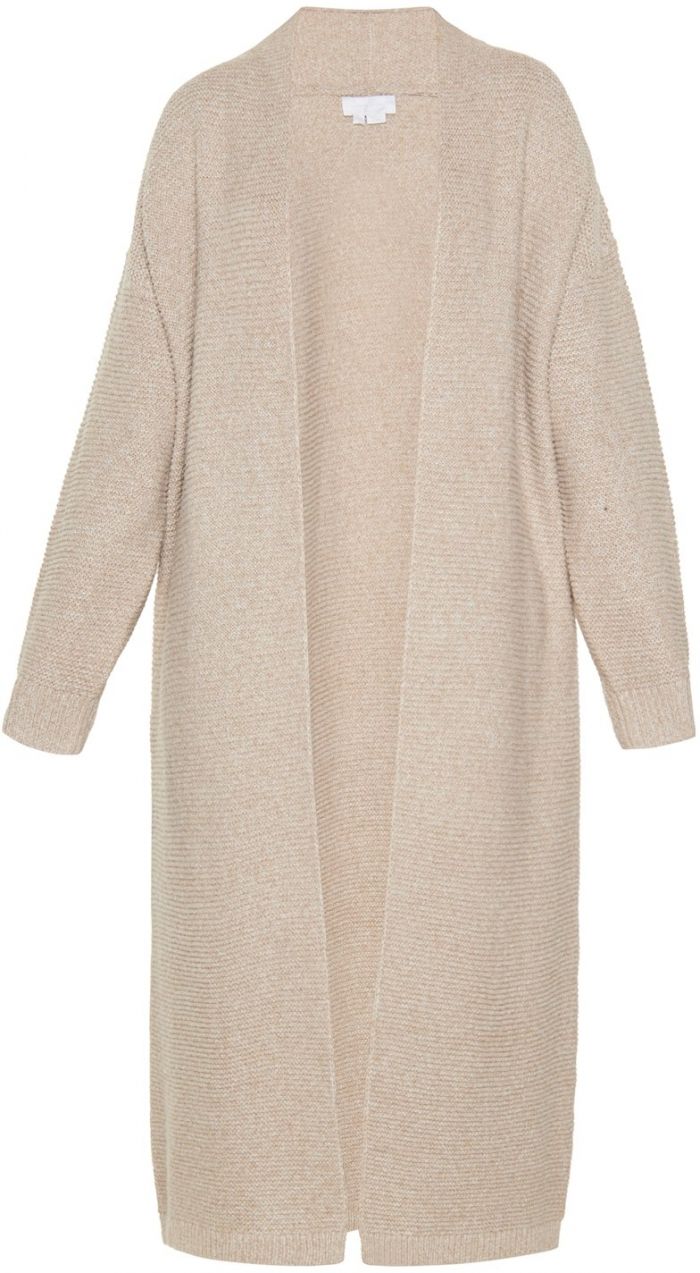 usha WHITE LABEL Kardigán  béžová melírovaná