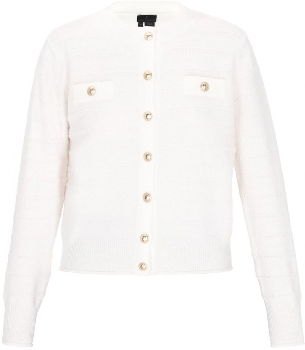 DreiMaster Klassik Kardigán  šedobiela