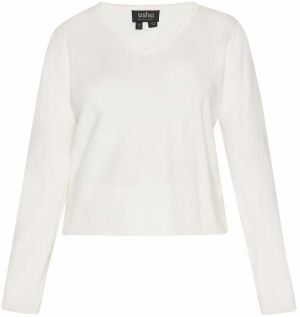 usha BLACK LABEL Sveter 'Classic'  šedobiela