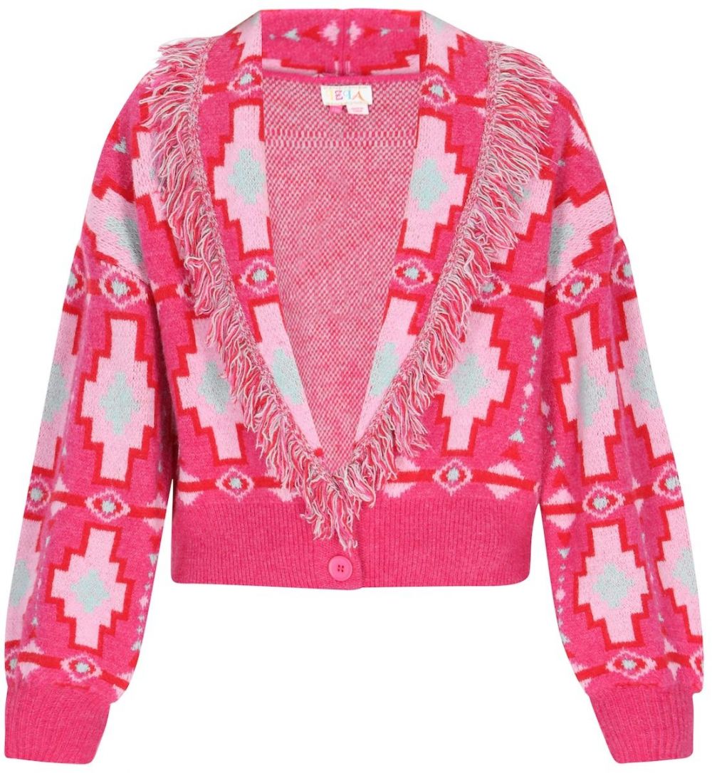 IZIA Kardigán  svetlomodrá / ružová / svetloružová / červená