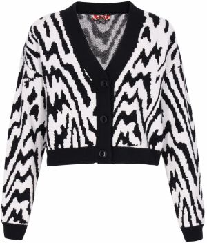 myMo ROCKS Kardigán  čierna / biela