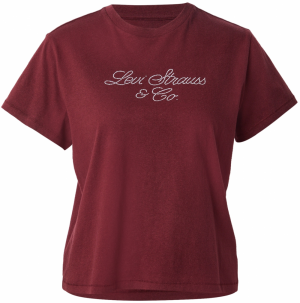 LEVI'S ® Tričko 'CLASSIC'  bordová / strieborná