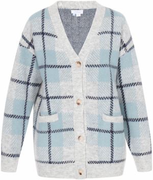 usha BLUE LABEL Kardigán  námornícka modrá / svetlomodrá / svetlosivá