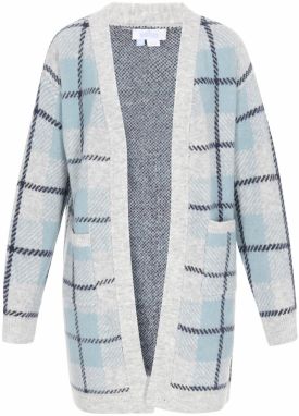 usha BLUE LABEL Kardigán  námornícka modrá / svetlomodrá / svetlosivá
