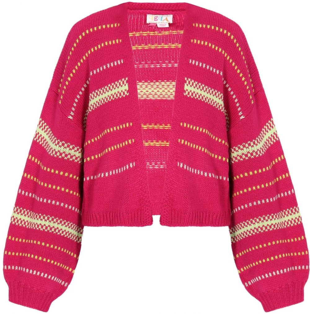 IZIA Kardigán  béžová / fuksia