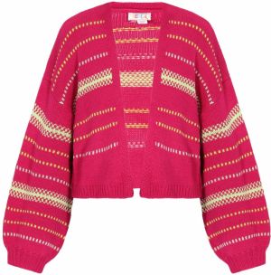 IZIA Kardigán  béžová / fuksia