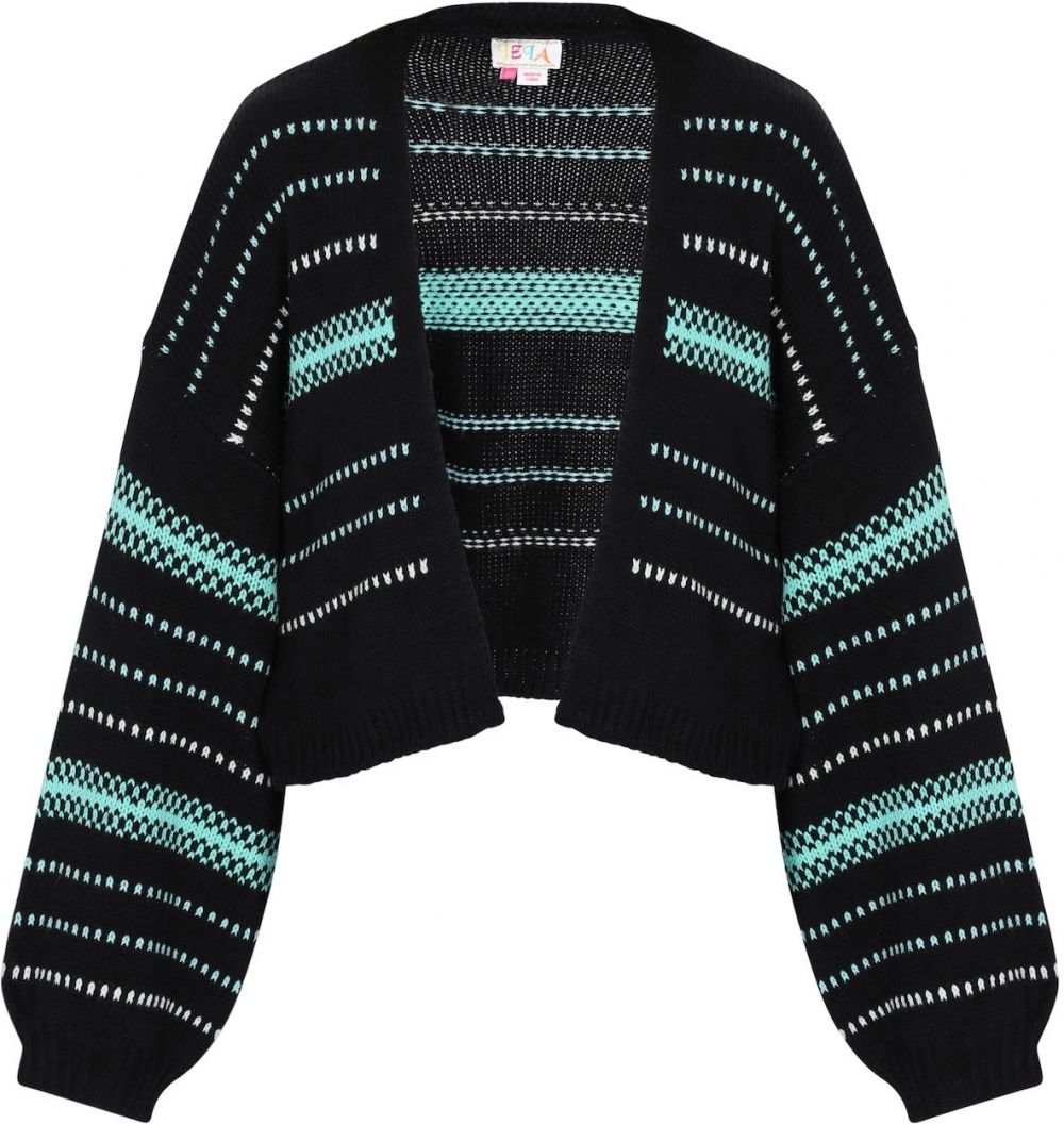 IZIA Kardigán  tyrkysová / čierna / biela