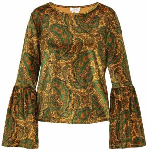 usha FESTIVAL Blúzka  žltá / zelená / kaki