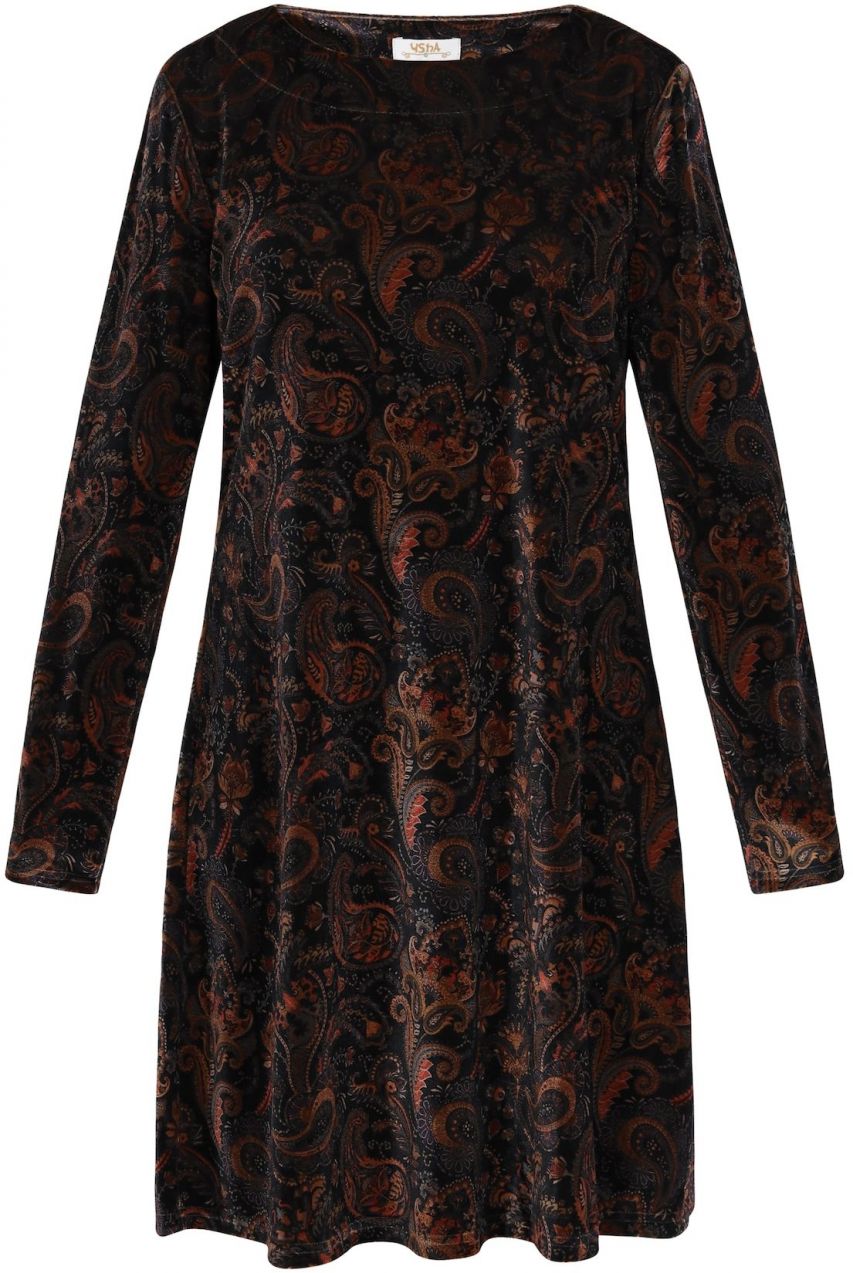 usha FESTIVAL Šaty  tmavočervená / čierna