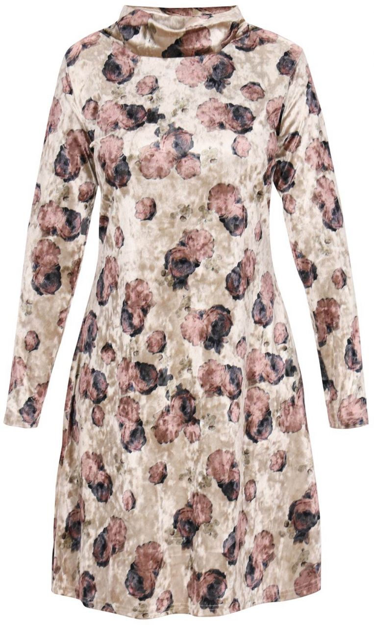 Usha Šaty  béžová / staroružová / čierna