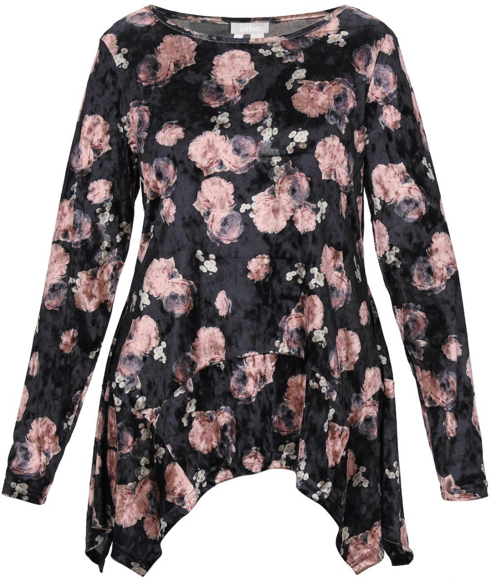 Usha Blúzka  ružová / čierna