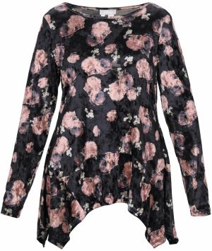 Usha Blúzka  ružová / čierna