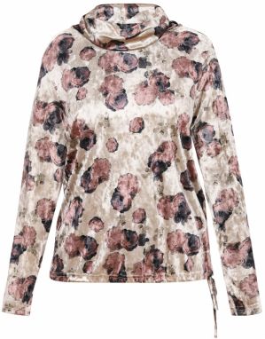 Usha Blúzka  svetlosivá / eozín / čierna