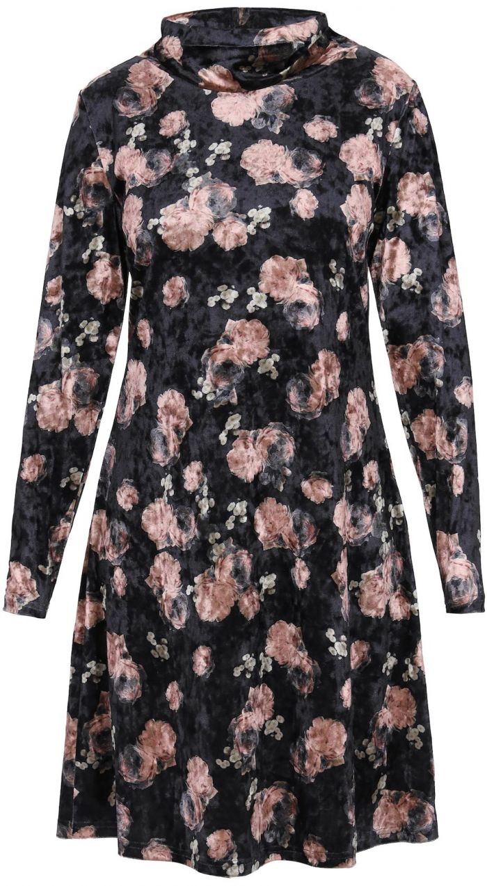 Usha Šaty  ružová / čierna