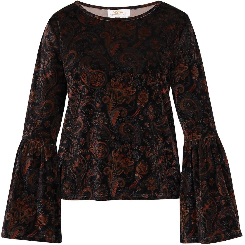 usha FESTIVAL Blúzka  hnedá / čokoládová / čierna