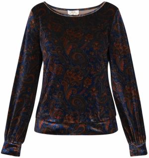 usha FESTIVAL Blúzka  tmavomodrá / hrdzavo červená