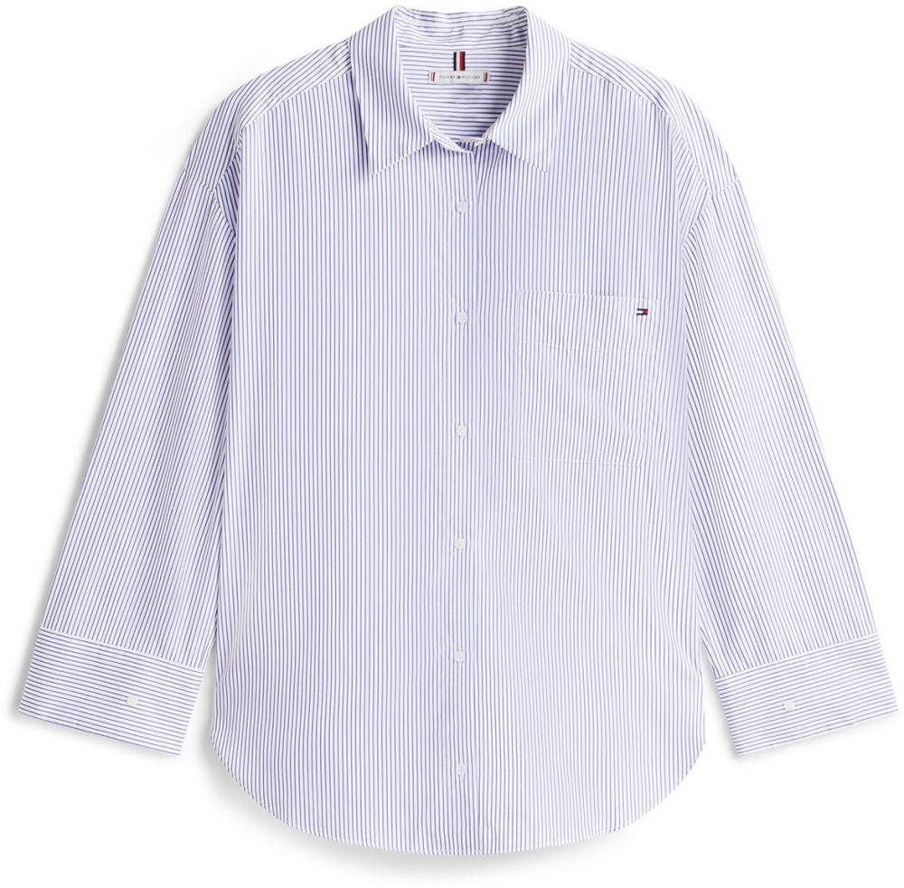 TOMMY HILFIGER Blúzka  modrá / biela