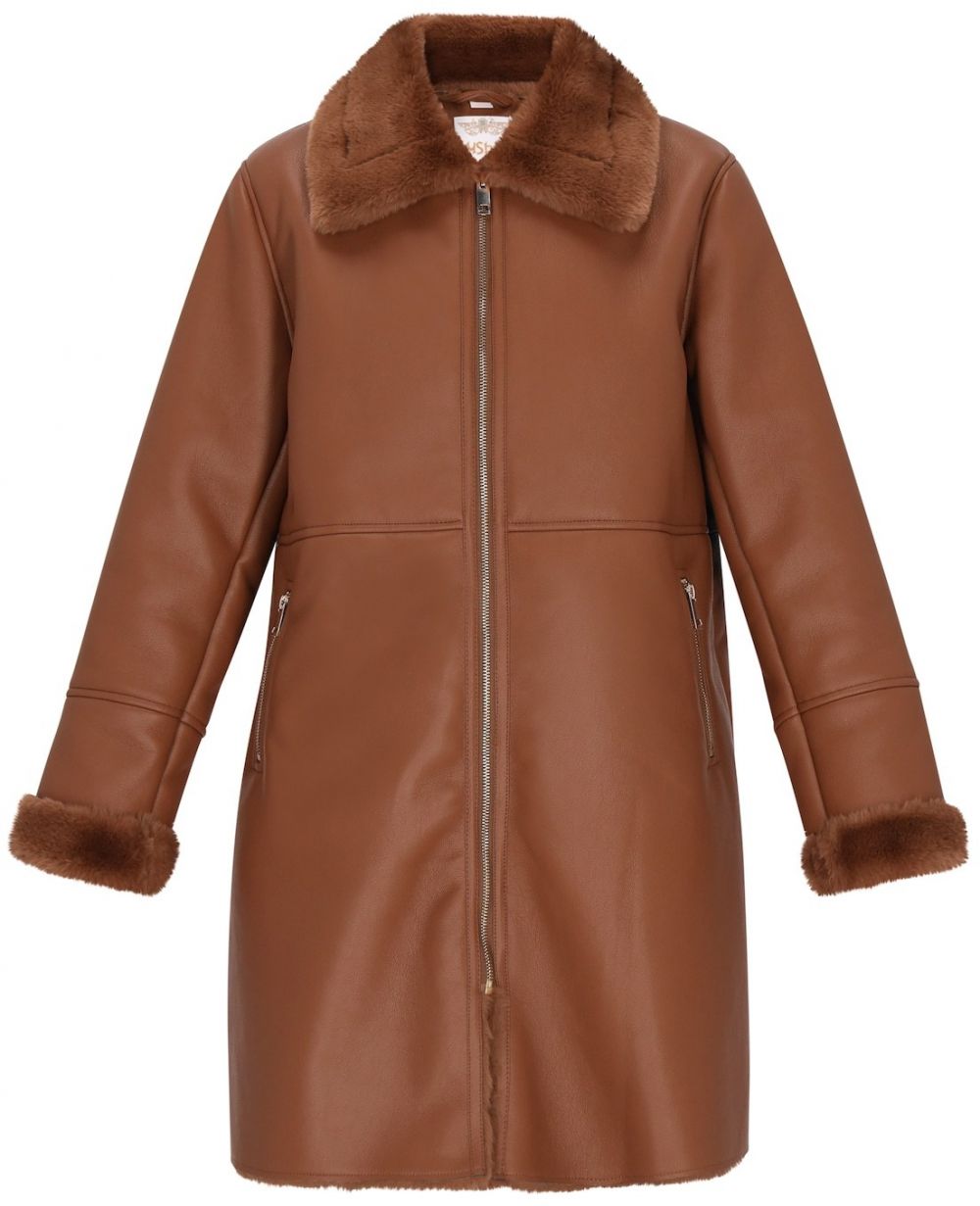 usha FESTIVAL Zimný kabát  koňaková