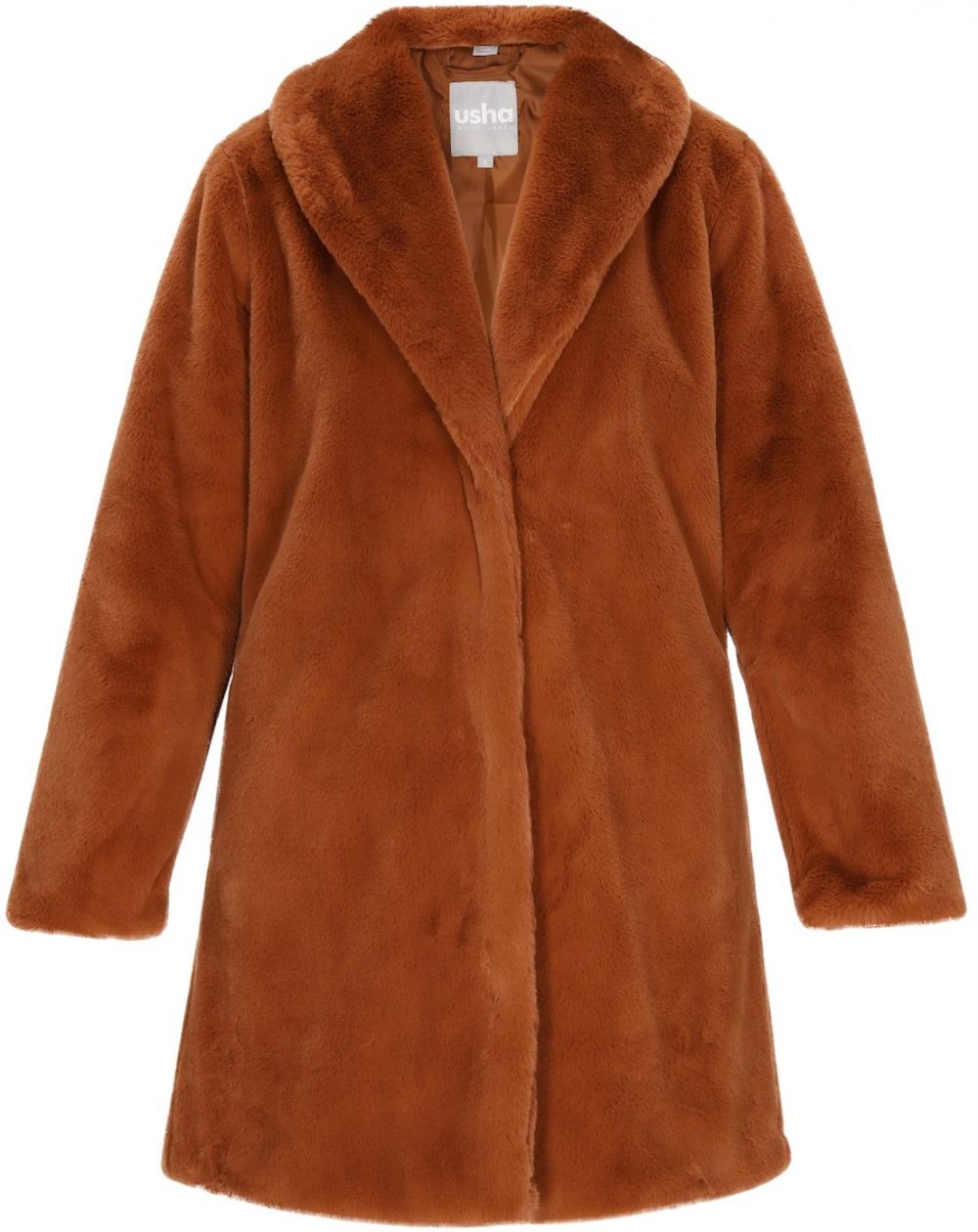usha WHITE LABEL Zimný kabát  koňaková