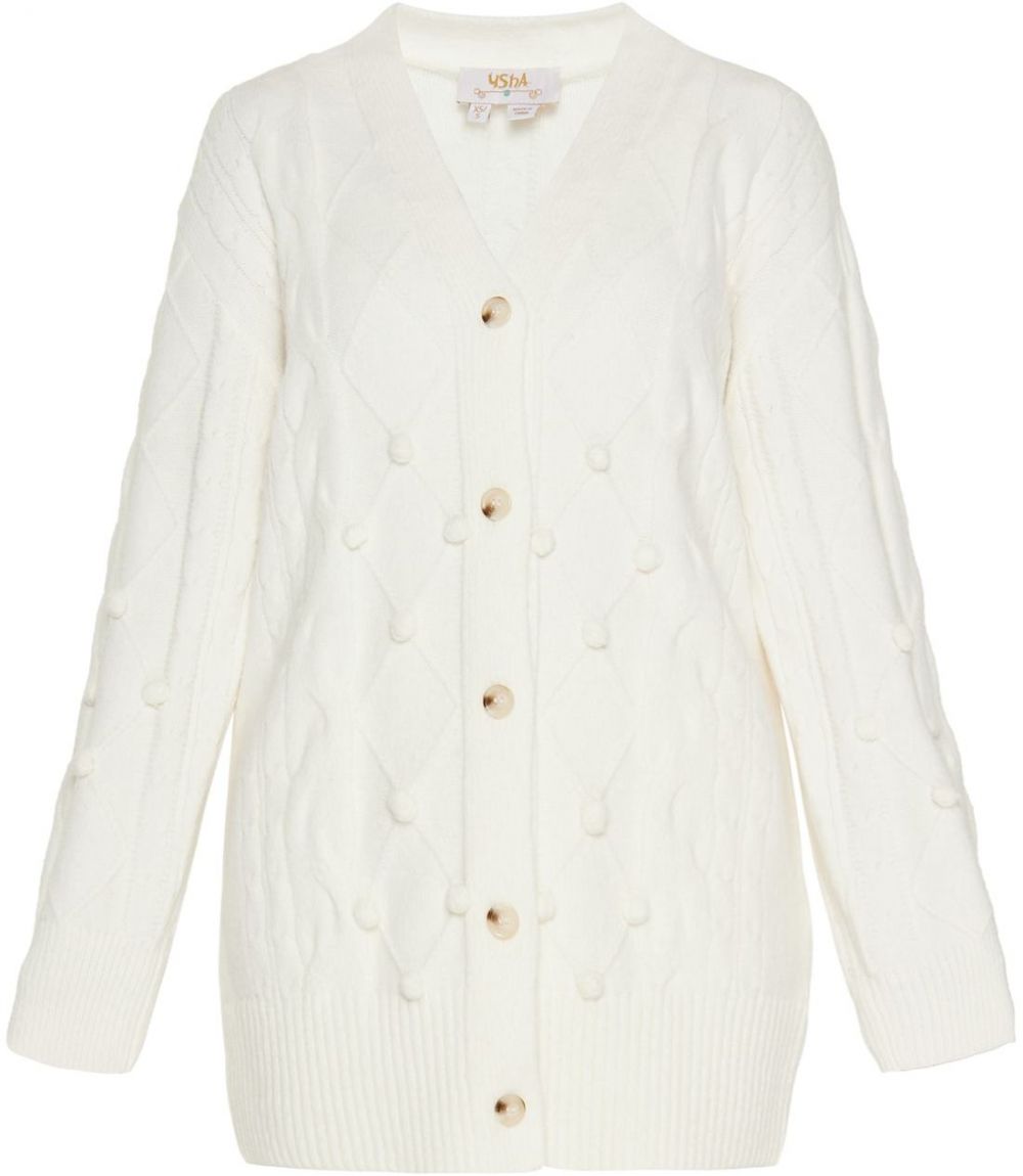 usha FESTIVAL Kardigán  šedobiela