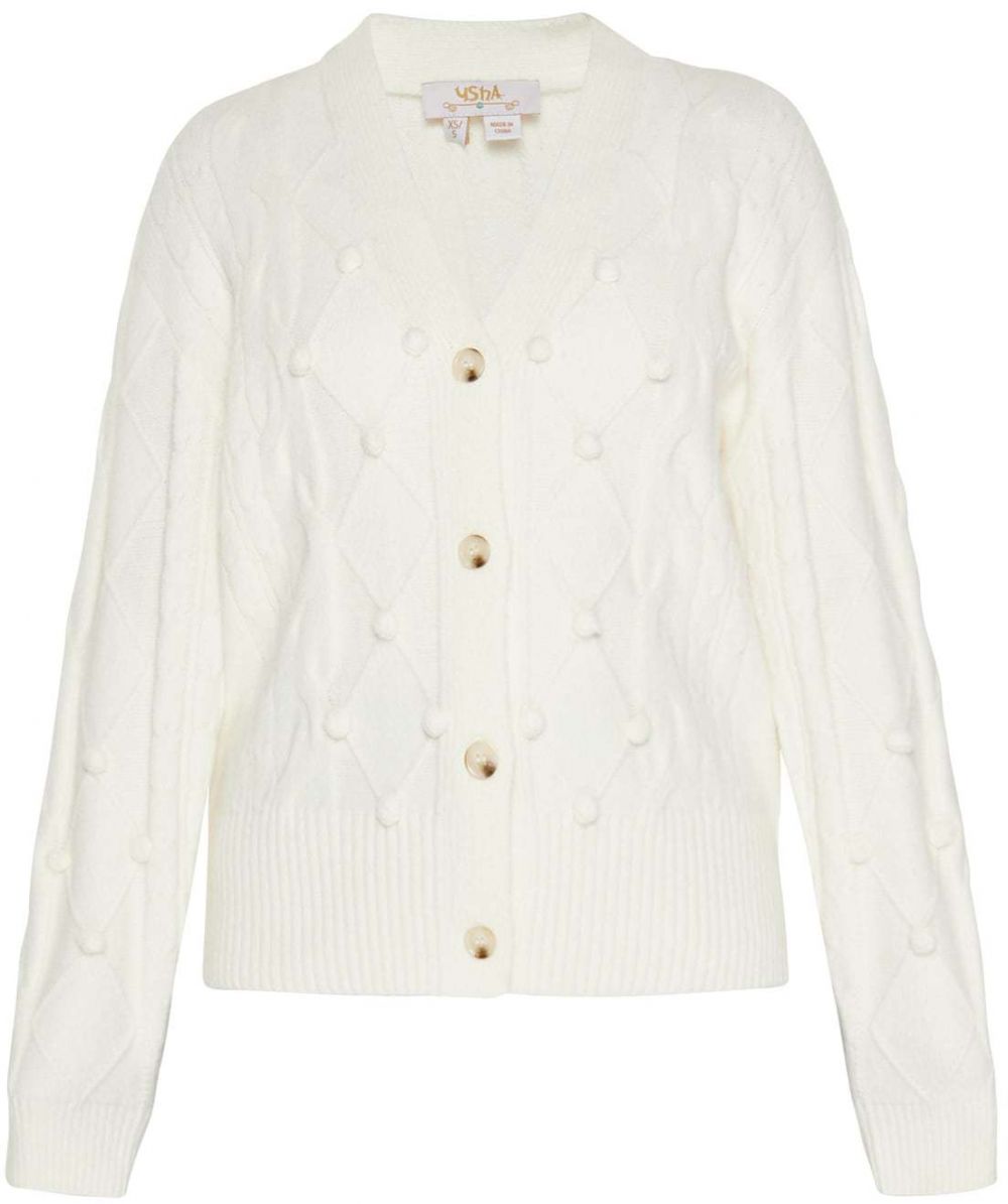 usha FESTIVAL Kardigán  šedobiela