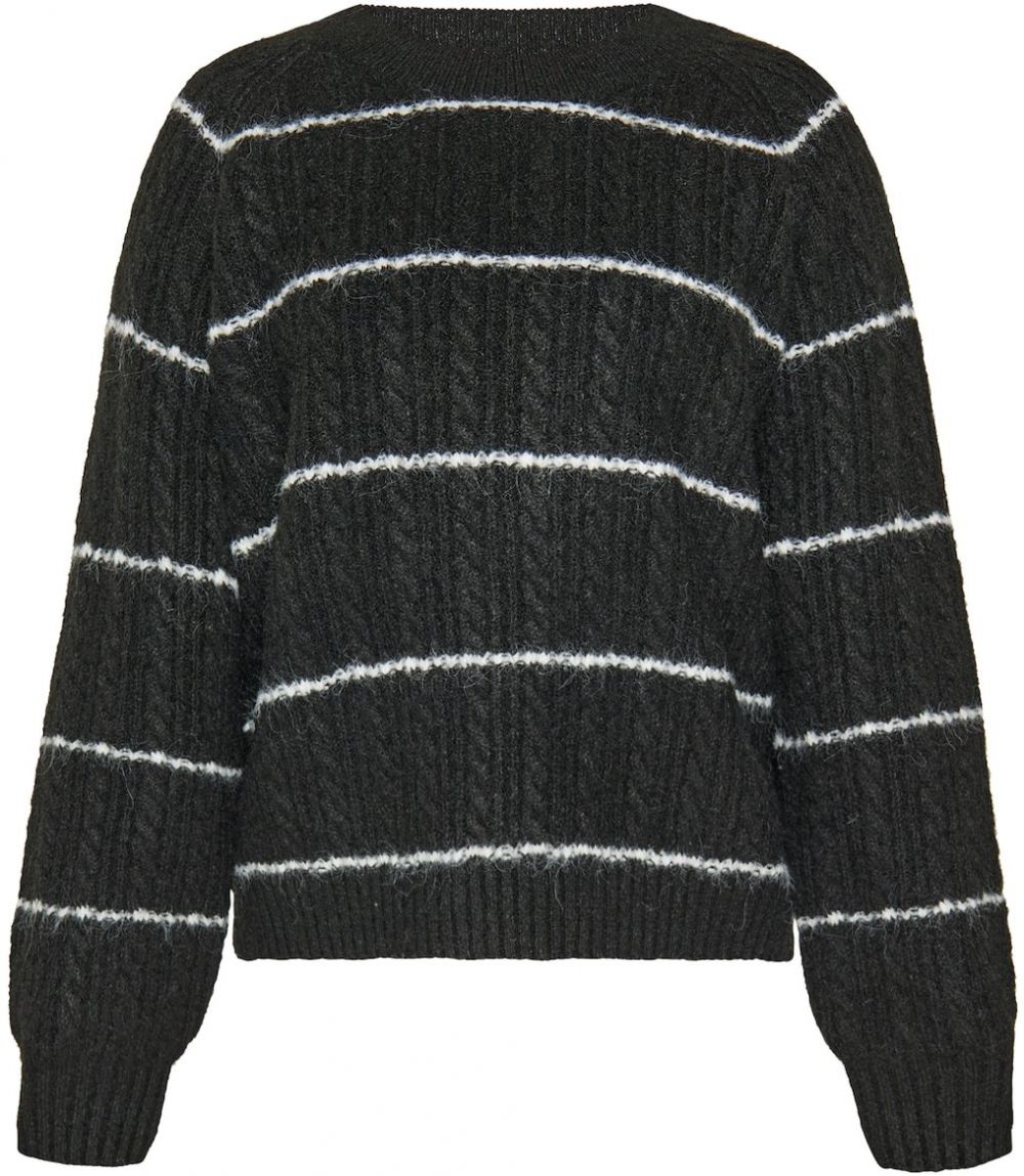 usha BLUE LABEL Sveter 'Classic'  čierna / biela