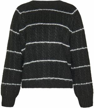 usha BLUE LABEL Sveter 'Classic'  čierna / biela