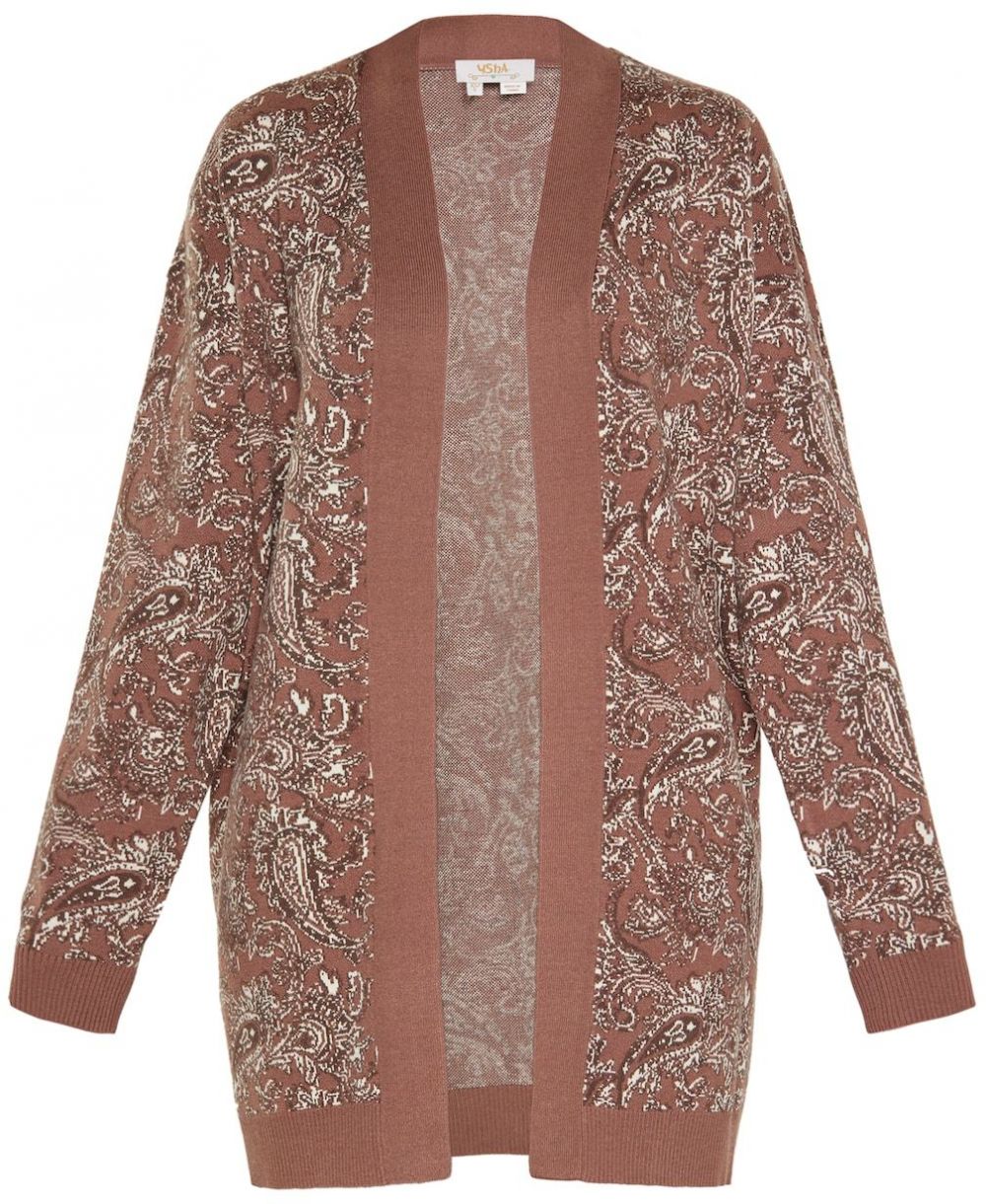 usha FESTIVAL Kardigán  hnedá / biela